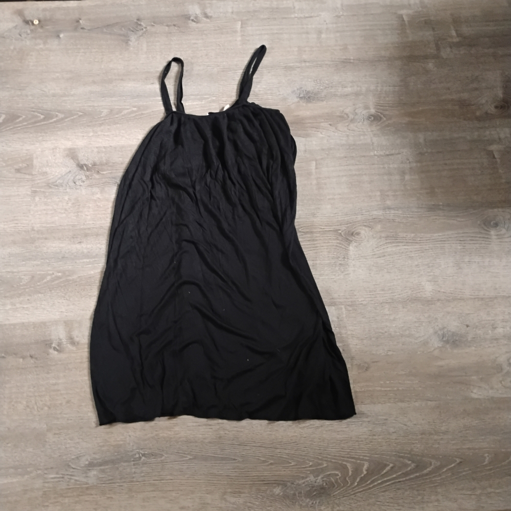 Juicy Couture Black Spaghetti Strap Cami / Mini Dress - Size L